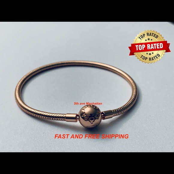 Pandora rose gold snake bracelet / Pandora Charms / Pandora Rings / Necklace - Picture 9 of 15